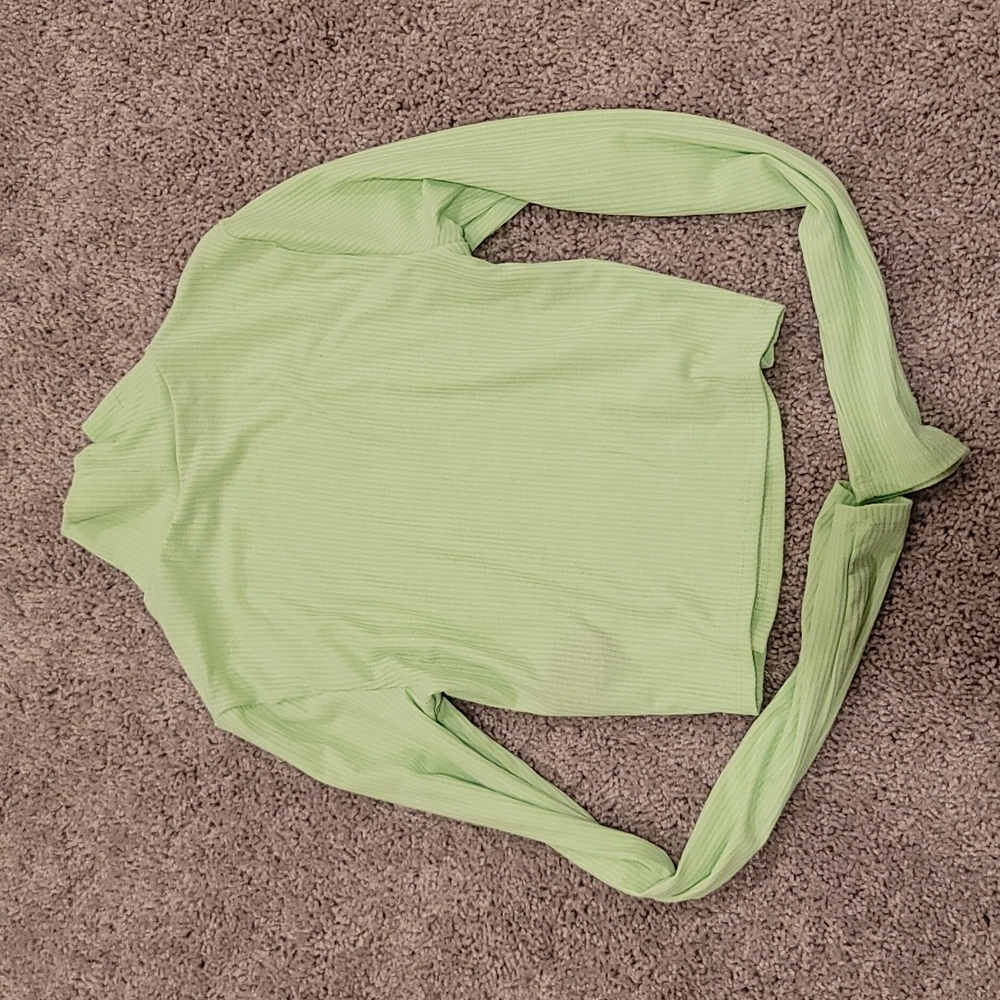 Neon green xs turtle neck long sleeves